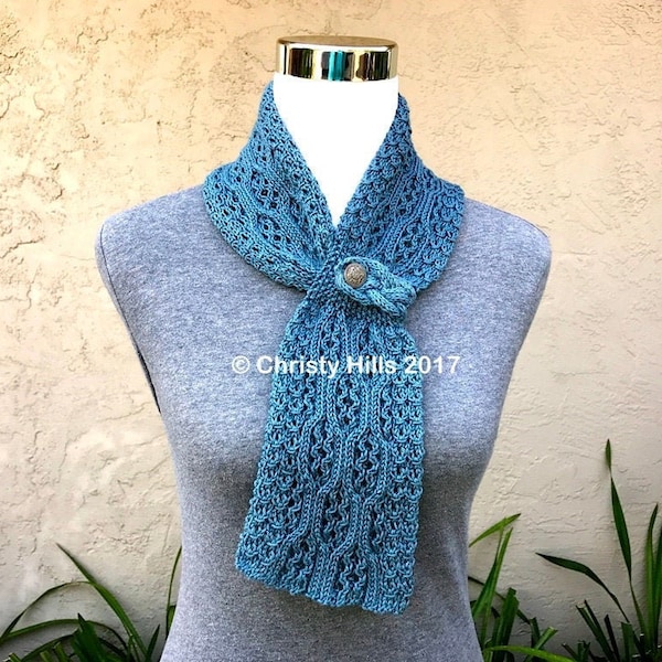 Knitting Pattern Only - Royal Lace Scarf