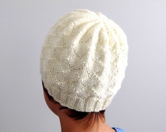 Knitting Pattern Only - Diamonds Hat
