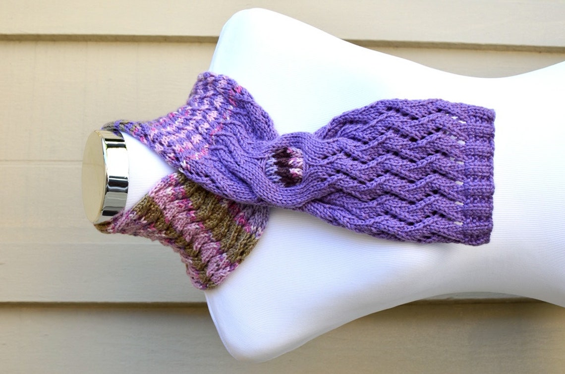 Knitting Pattern Only Zigzag Lace Scarf Etsy