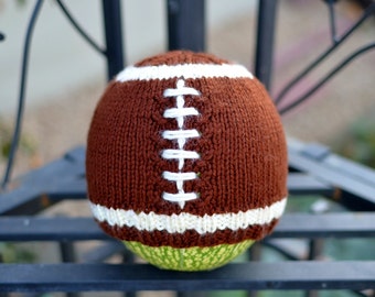 Football Hat Knitting Pattern: Mock Cable Stitch Knit Hat (PDF Download)