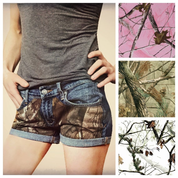 camo jean shorts