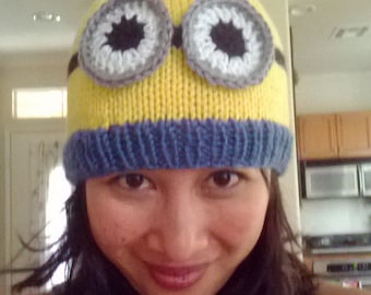 Patrón: gorro de monstruo amarillo