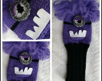 Pattern: Evil Purple Monster Golf Club Cover