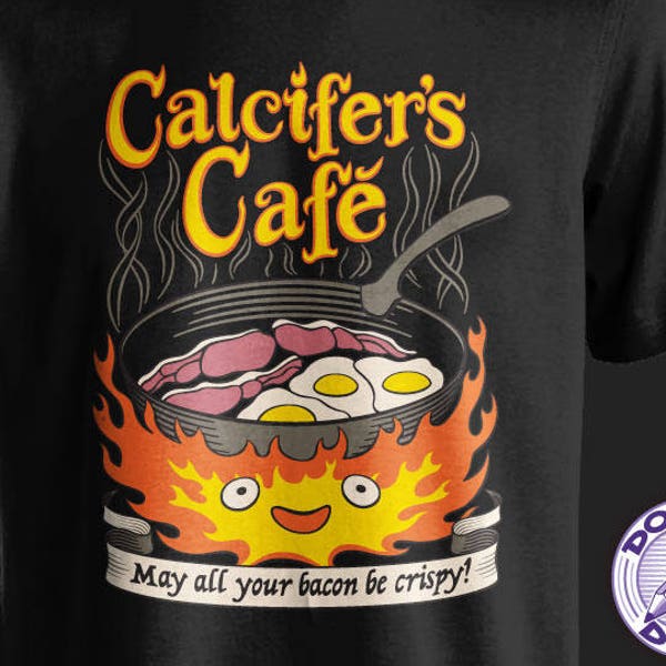 Calcifer's Cafe - Howl's Moving Castle Themed T-shirt