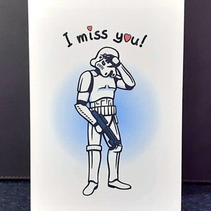 Tu me manques - Carte de voeux Geek