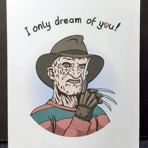 Solo sueño contigo - Tarjeta de San Valentín de Freddy Horror