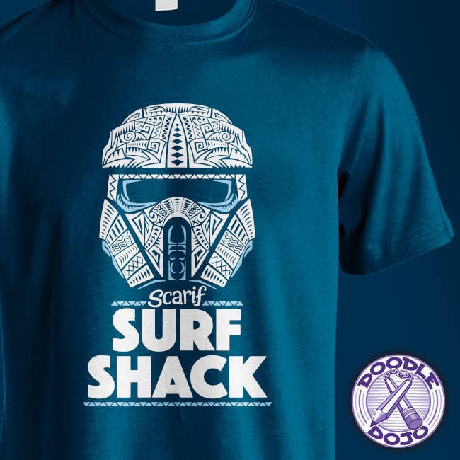 surfing stormtrooper t shirt