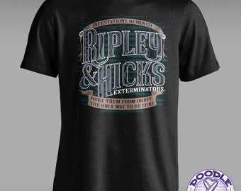 Ripley and Hicks Exterminators - Aliens Parody T-shirt