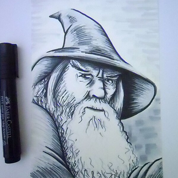 Gandalf the Grey Illustration