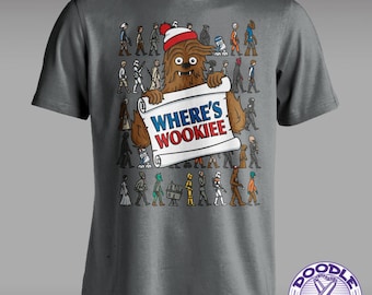Where's Wookiee - Funny Star Wars Parody T-shirt