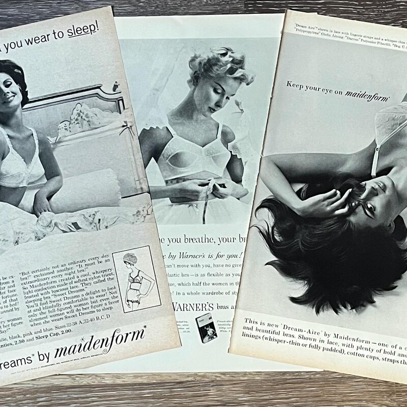 Vintage Bra Ads - Etsy