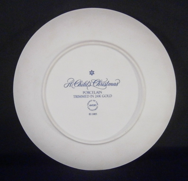 A Child's Christmas White Bisque Porcelain Plate 1985 Etsy