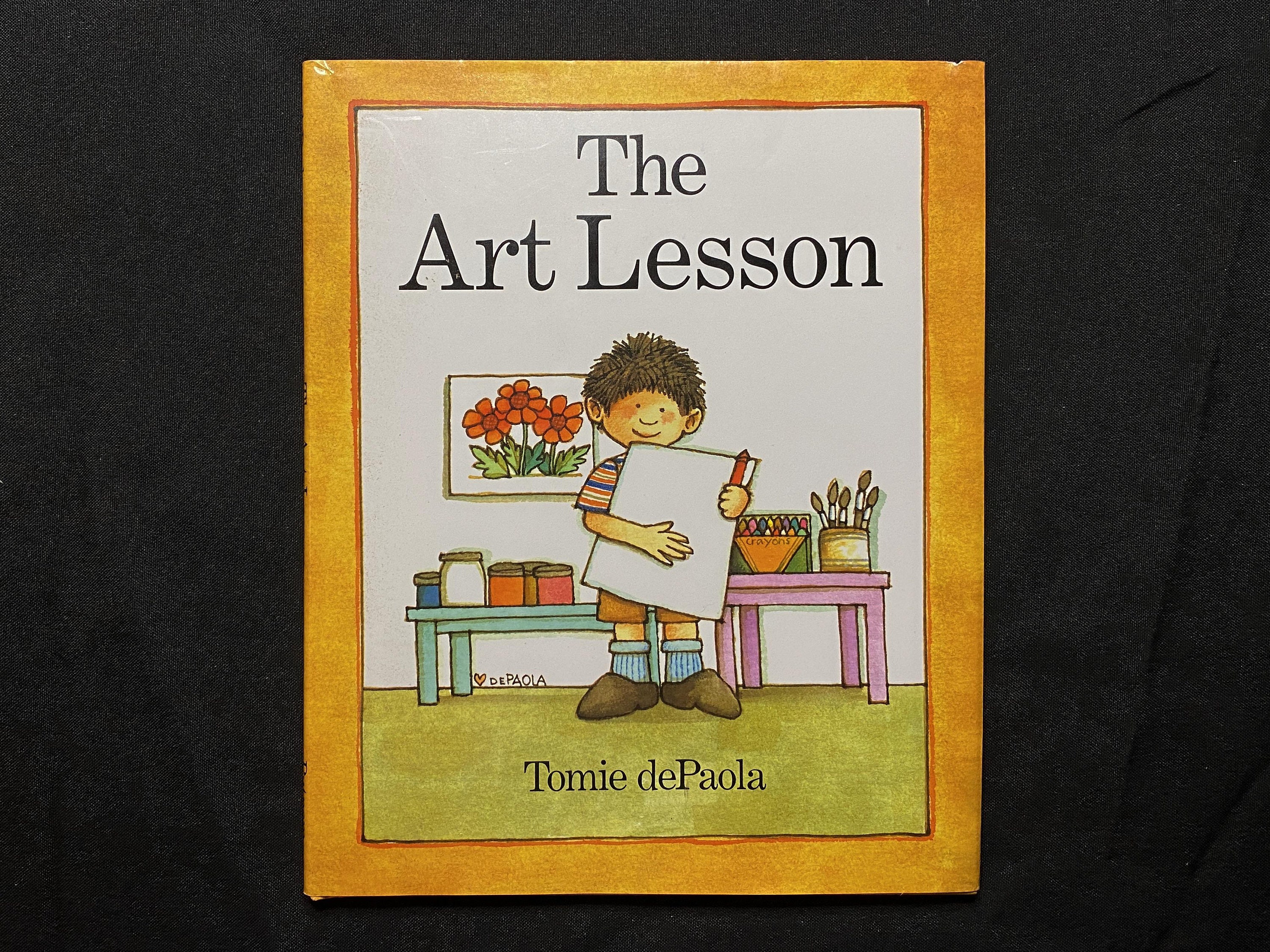 The Art Lesson, di Tomie dePaola, 1989 HC con DJ, G P Putnam and Sons