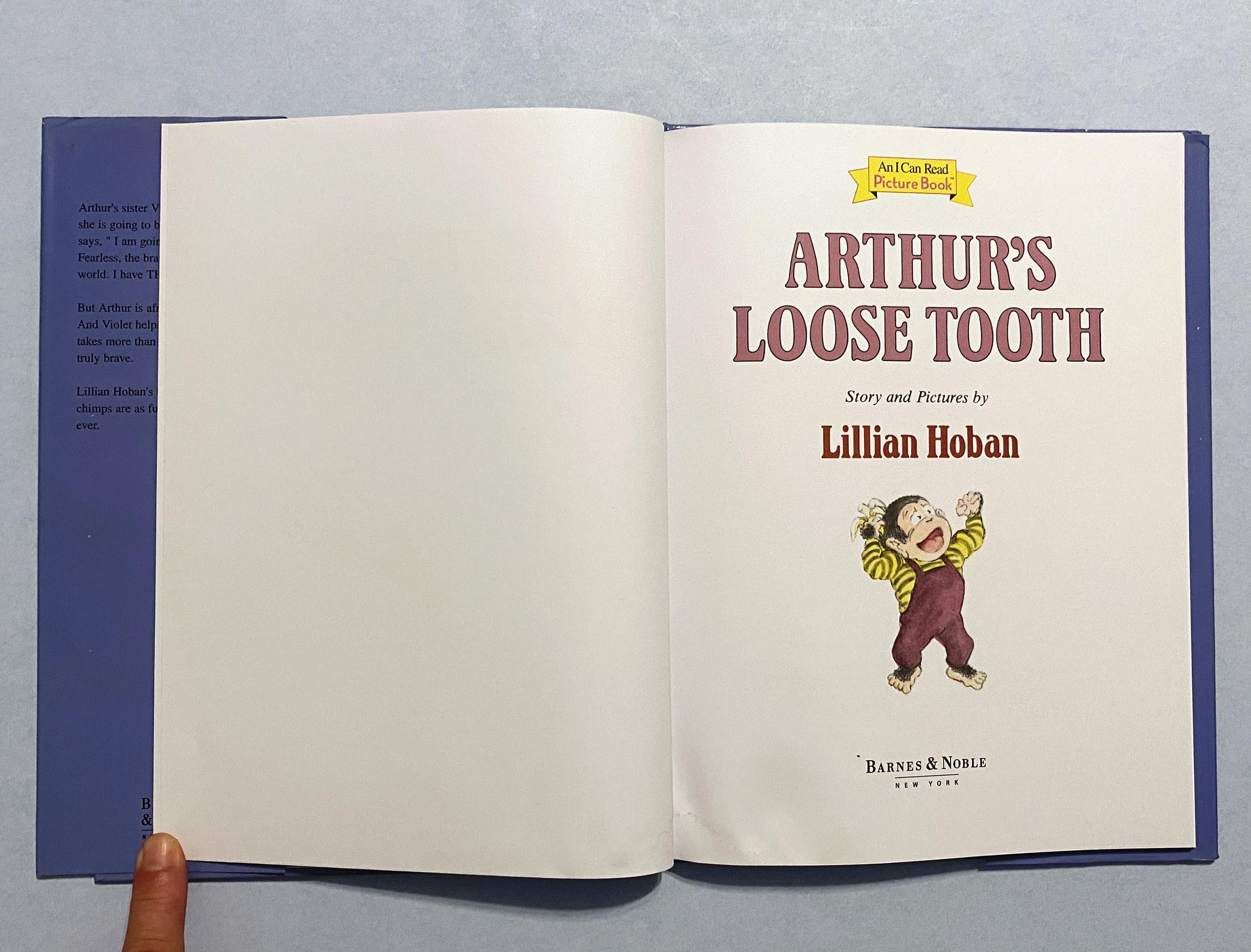 Arthur's Loose Tooth by Lillian Hoban 1985 HB I Can - Etsy Norway