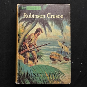Robinson Crusoe (by Daniel Defoe)/The Swiss Family Robinson (by Johann Wyss), Companion Library Edition, Grosset and Dunlap
