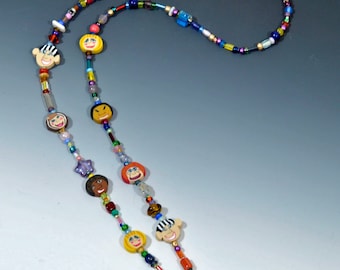 Eyeglass Chain - Happy Faces