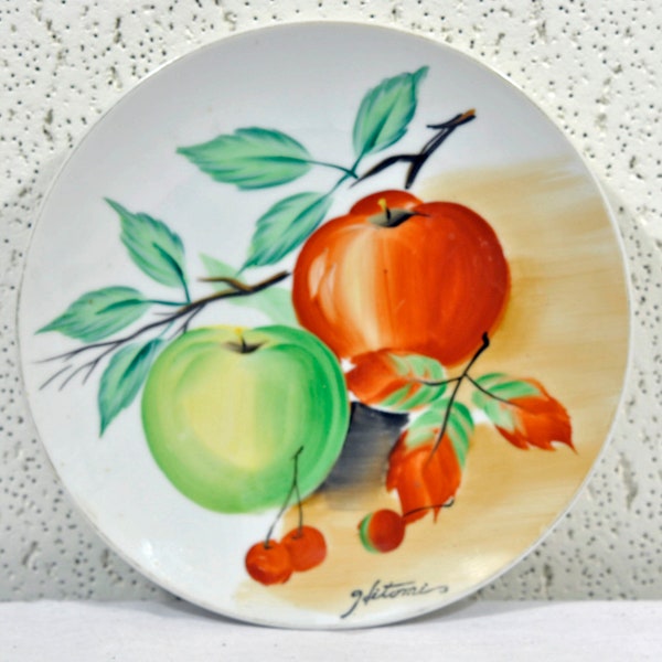 Vintage Hitomi Japanese Fruit Plate