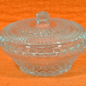 Vintage Cut Glass Covered Candy Dish