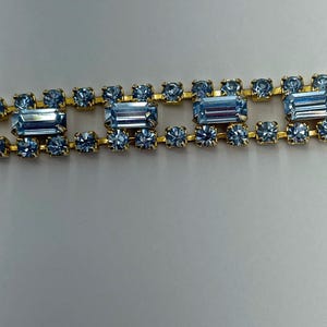 Vintage Kramer of New York Blaues Strass Armband