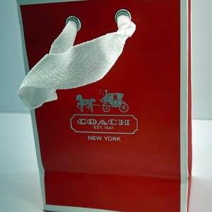 Sac en papier Coach, 5" x 7"