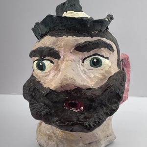 Vintage Puppet head - paper mache