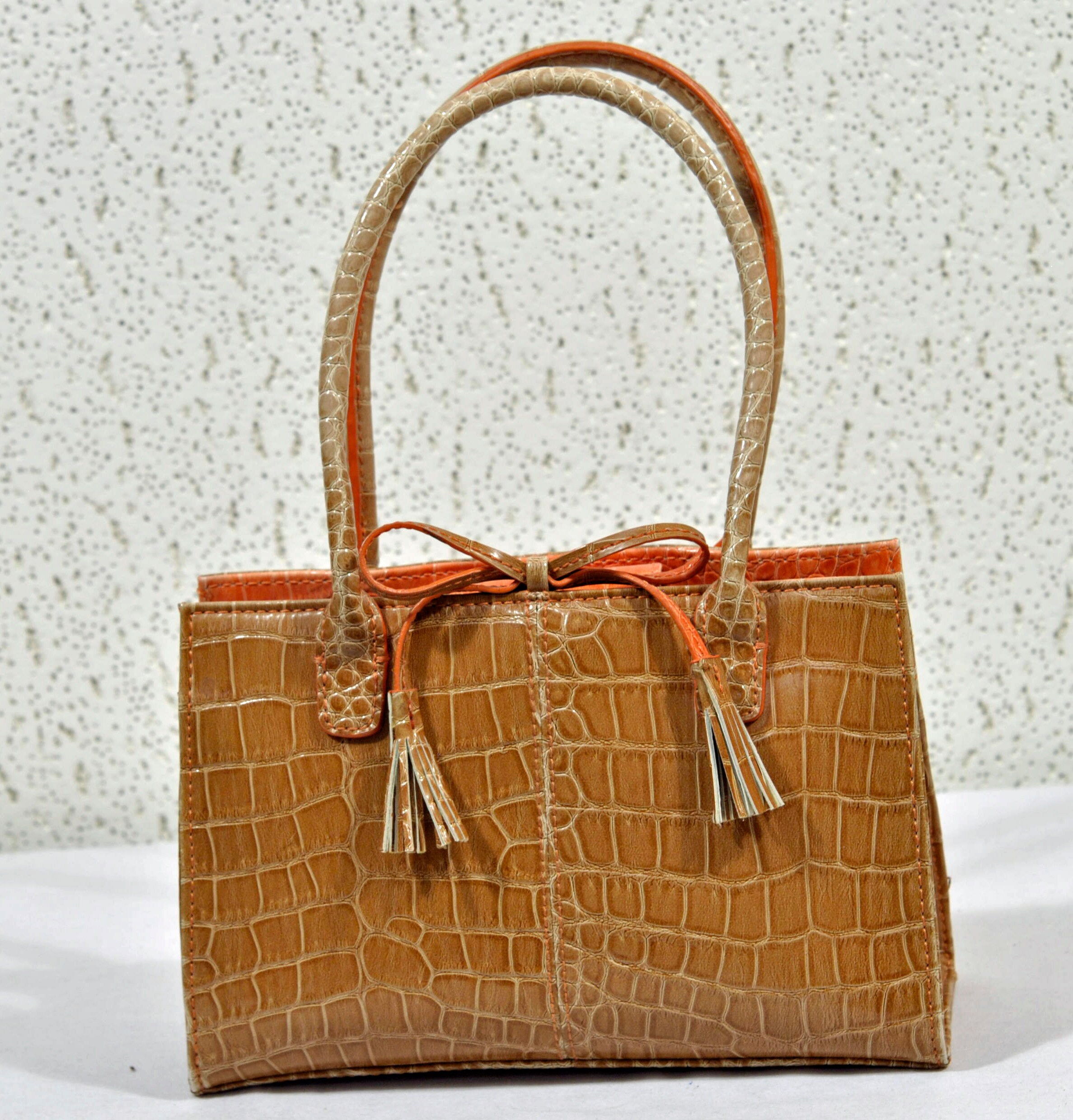 Elegant Crocodile Pattern Handbags Patent Faux Leather - Temu