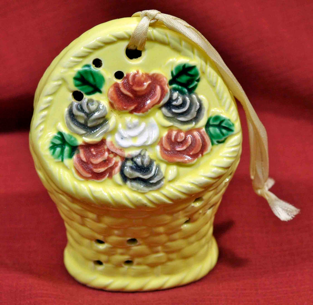 Vintage Sachet Holder Ceramic Etsy
