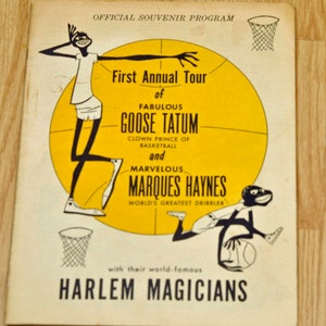 Souvenir Program Goose Tatum and Harlem Magicians