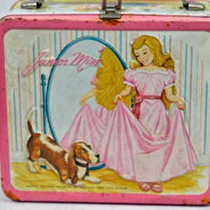 Junior Miss Metal Aladdin lunchbox en thermoskan Vintage