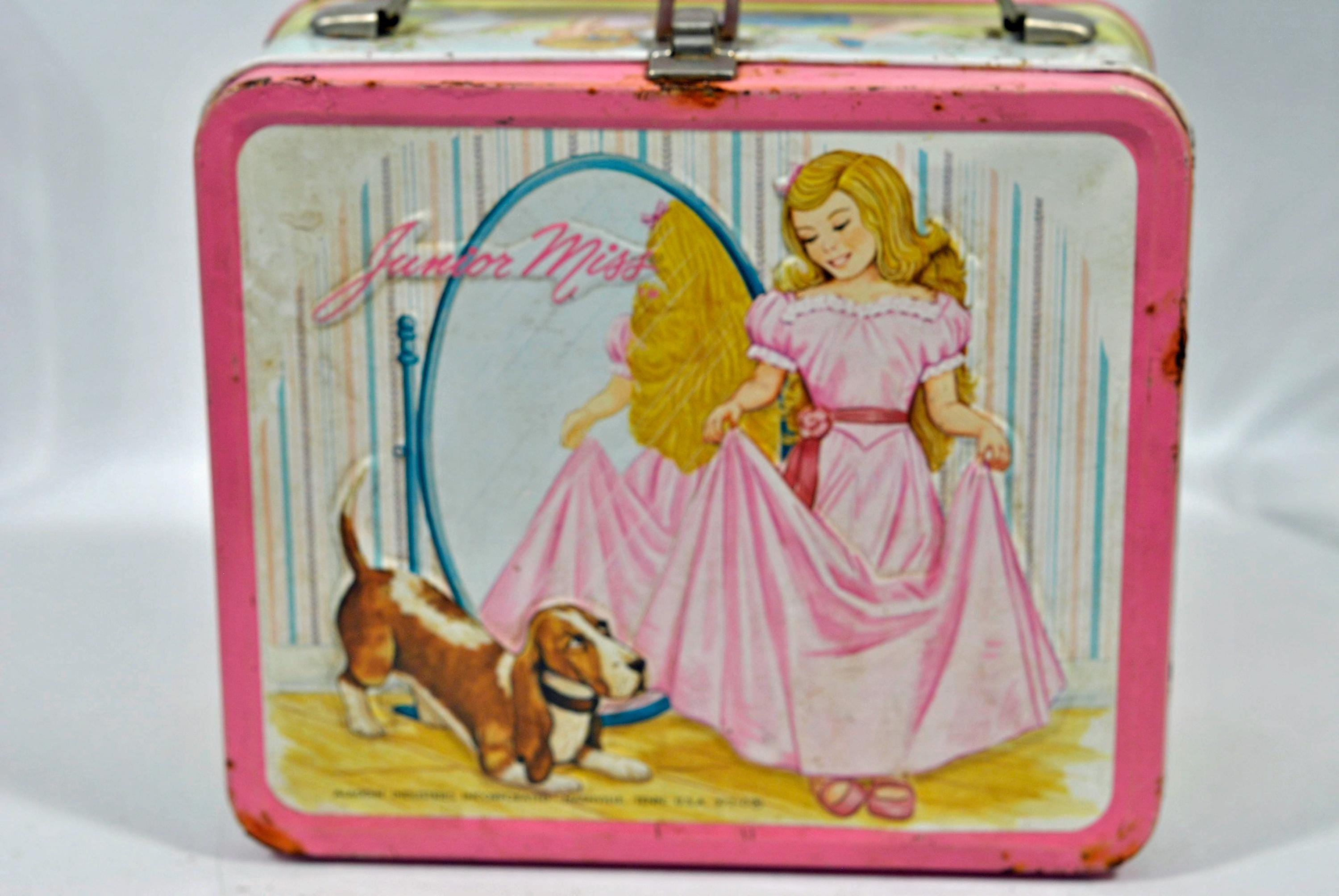 Junior Miss Metal Aladdin Lunch Box and Thermos Vintage