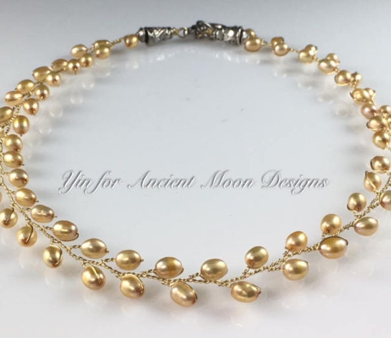 Wire Branch Pearl Necklace Kit Etsy