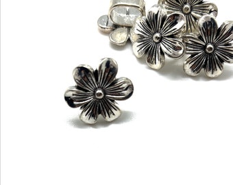 Flower Slider Bead 7x10mm hole/1, 3 or 6 BULK