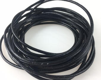 Natural Leather cord 2mm/10ft