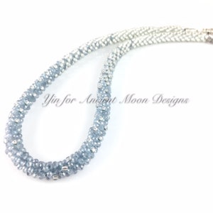 Kit-Beaded Kumihimo Twinkle Necklace/Silver