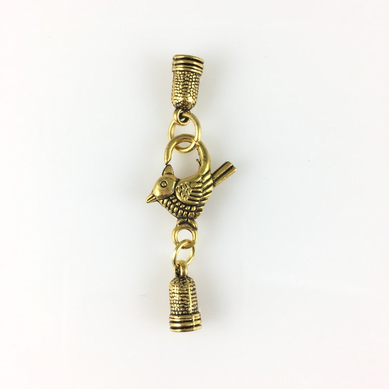 End Cap Clasp Set-IN4/gold IN4/Gold Bird Clasp