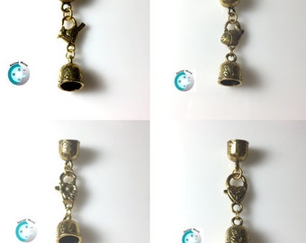 Gold plated Endcap Clasp-IN11