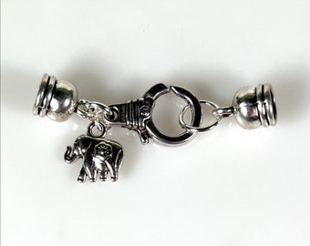 End Cap Clasp Set-IN6 with a charm