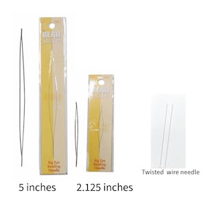 Two pieces Big Eye Needle or 4 Twisted Wire Needle