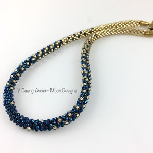 Kit-Beaded Kumihimo Twinkle Necklace/Gold