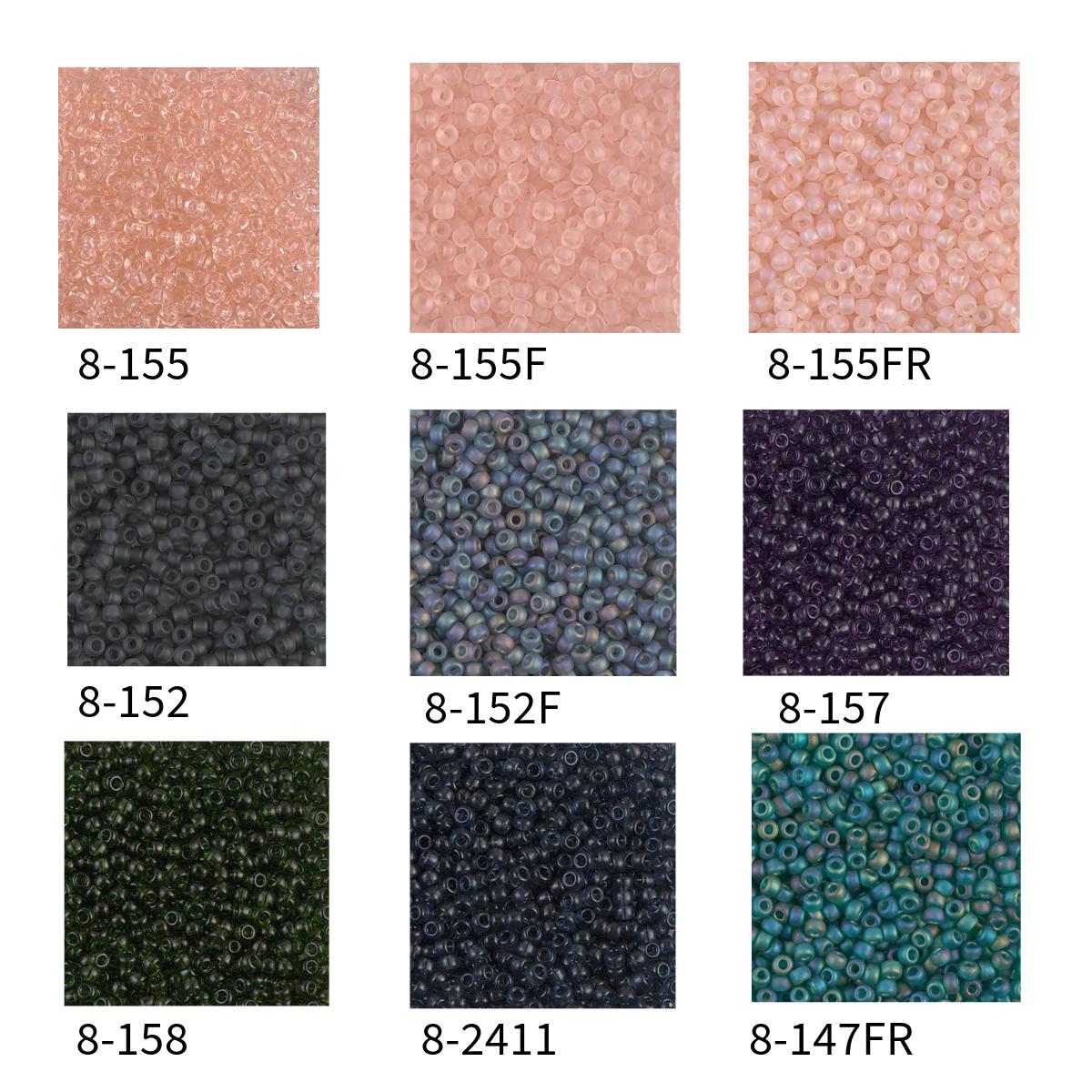 11-152F, Miyuki 22g Matte Tr Grey 11-152F, Miyuki 22g Matte Tr Grey