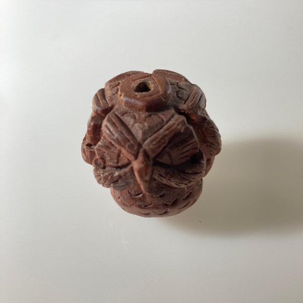 One Vintage See no Evil Hear no evil Speak no evil Wood Owl Bead