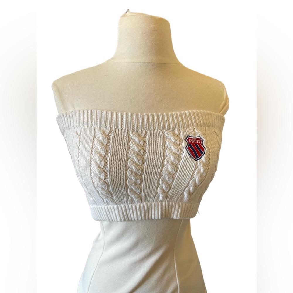 Rare Limited Edition K Swiss X Forever 21 Collab Knit White Tennis