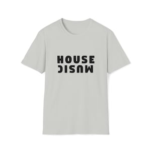 House Music Abstract Rave Festival Minimalist Unisex Softstyle T-Shirt