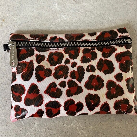 Brighton Leopard Print Cosmetic Bag Zippered Pouch Cheetah Animal Print Etsy