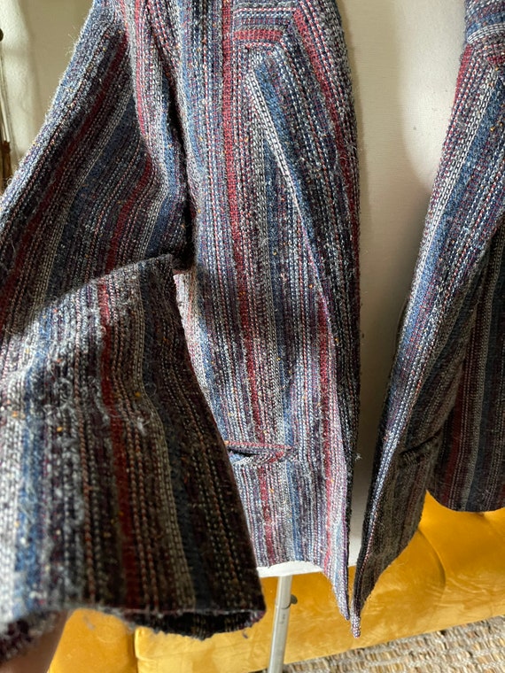 Vintage y2k pykettes multicolor knit blazer jacke… - image 4