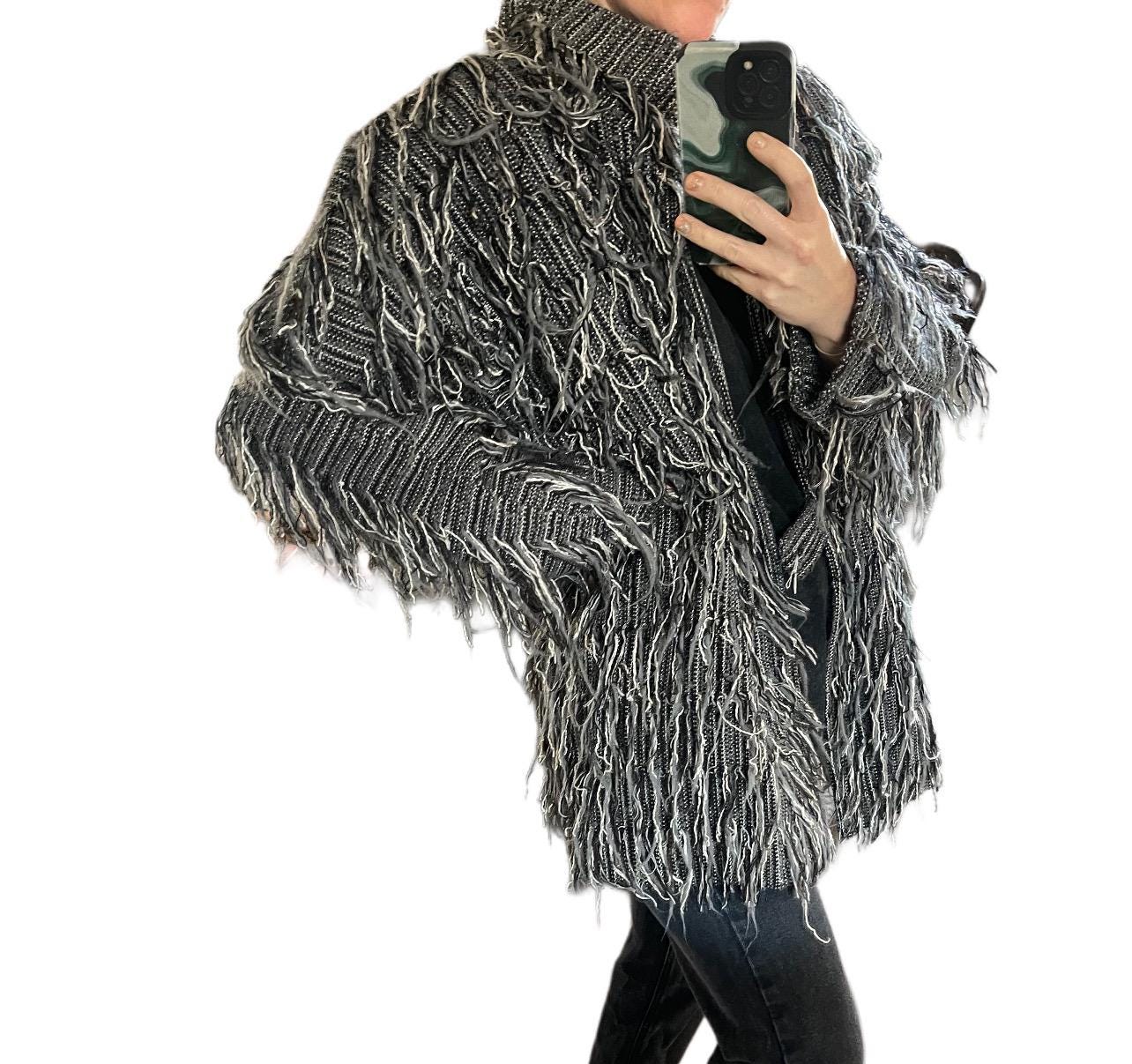 80s Shaggy Jacket - Etsy