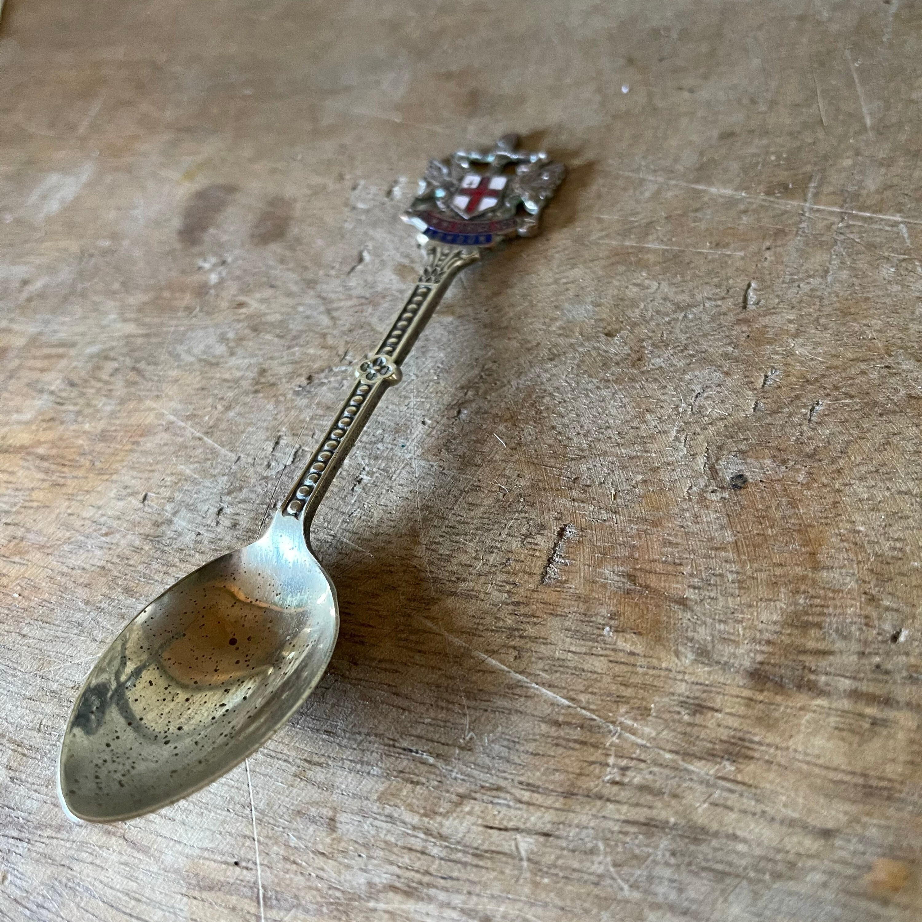 イギリスアンティーク】モノグラム無し美品 モートスプーン レア物③