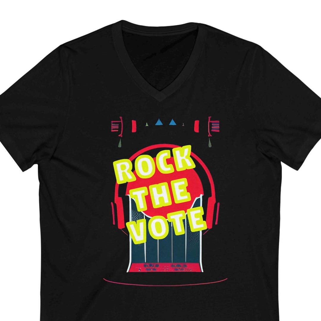 90s MTV ROCK THE VOTE Tシャツ Rock the Vote Mtv Classic Retro Style Music Election