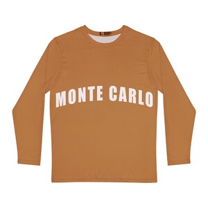 Monte Carlo Francia Camicia a maniche lunghe da uomo in stile retrò francese (AOP)