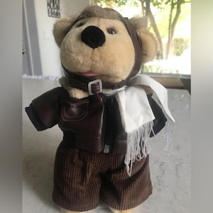 Vintage 1991 linda novick all stuffed up pilot flight suit Teddy bear